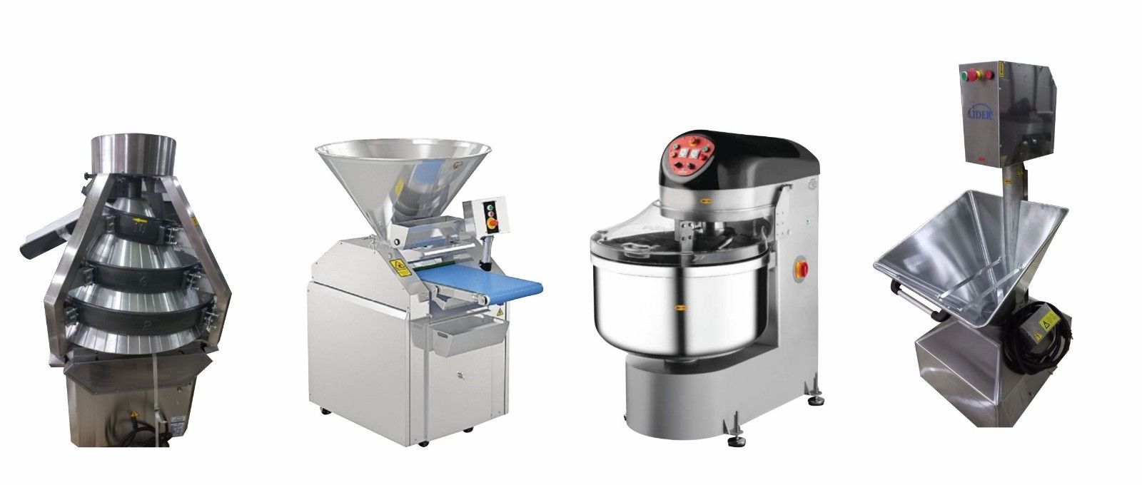 Kestart & Çevirme & 50/70 Kg Spiral Hamur Makine & Un Eleme Makine 4'lü Set