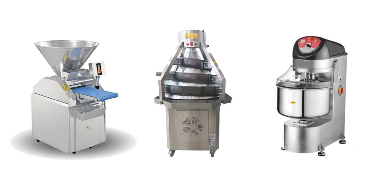 Kestart & Çevirme & 50 Kg Spiral Hamur  Makinesi 3'lü Set