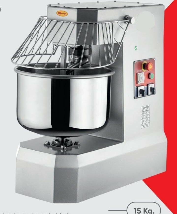Spiral Mikser Hamur Yoğurma Makinesi 25 Kg 380 V