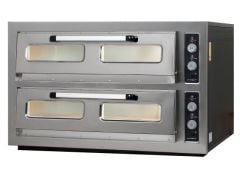 Pizza Pide Lahmacun Fırını Taş Tabanlı 9+9 Pizza Çift Katlı Elektrikli