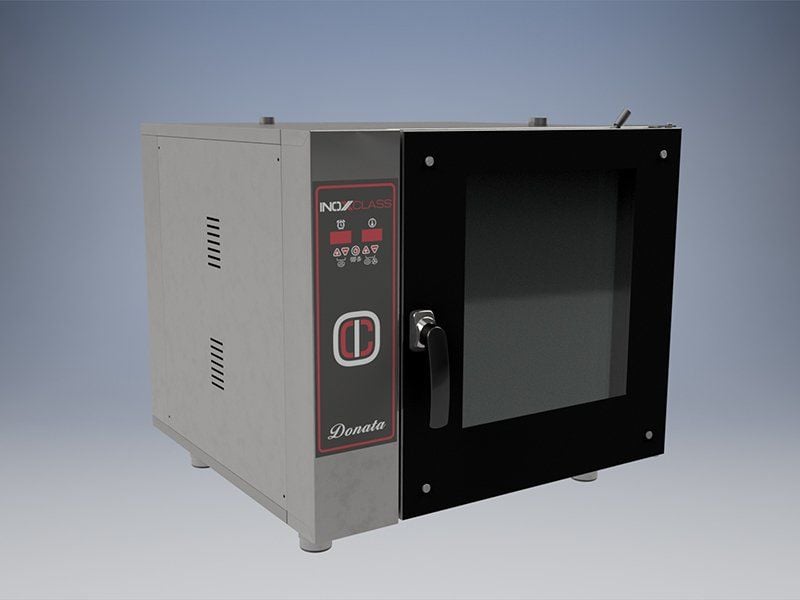 Konveksiyonlu Fırın Buharlı 6 Katlı Dijital Elektrik Isıtmalı