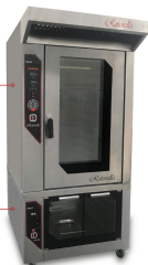 Konveksiyonlu Fırın Döner Sistemli Buharlı 10 Katlı Dijital Elektrik Isıtmalı Mayalandırmalı