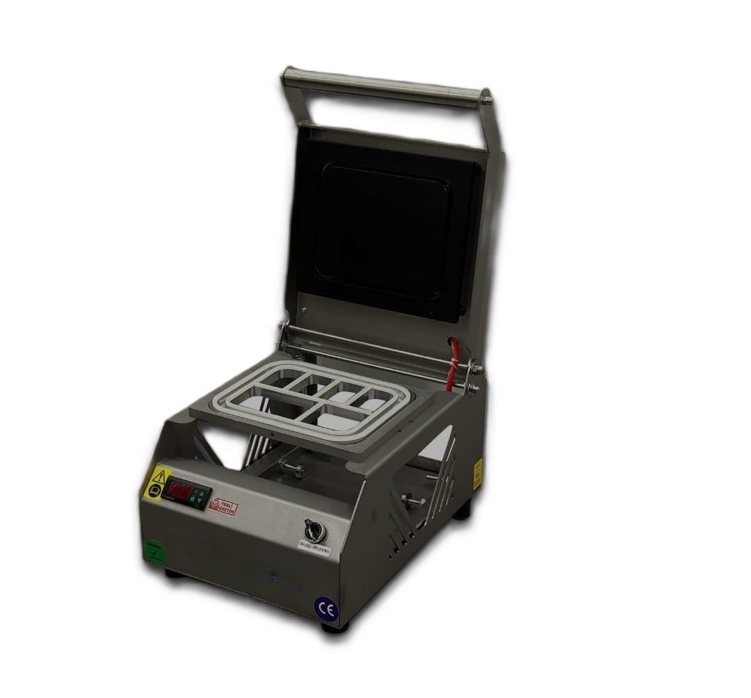 Plastik Tabak Kapatma Makinesi Altı Bölmeli