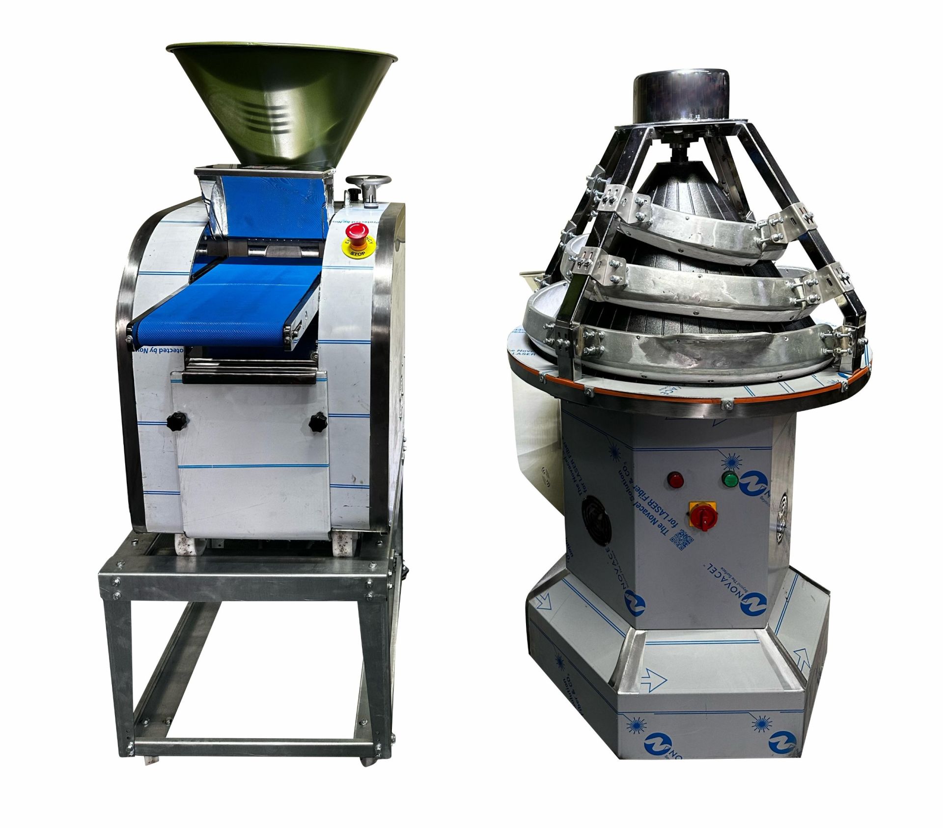 Hamur Kesme Tartma Kestart ve Yuvarlama Konik Makinesi Mini Seri 2'li Set