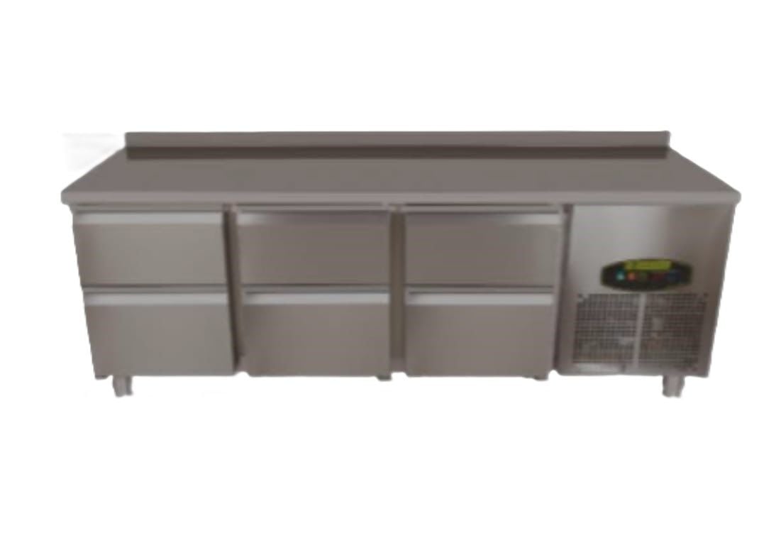 Tezgah Tipi Buzdolabı 6 Çekmeceli Fanlı