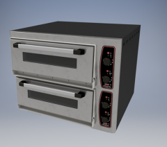 Pizza Pide Lahmacun Fırını Taş Tabanlı 4+4 Pizza Çift Katlı Elektrikli