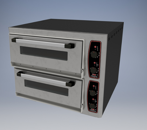 Pizza Pide Lahmacun Fırını Taş Tabanlı 5+5 Pizza Çift Katlı Elektrikli