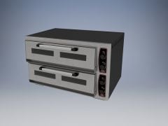 Pizza Pide Lahmacun Fırını Taş Tabanlı 6+6 Pizza Çift Katlı Elektrikli