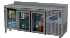 Tezgah Tipi Cam Kapılı Buzdolabı (3 KAPILI )