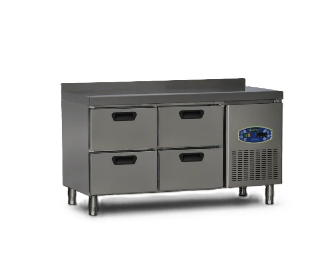 Tezgah Tipi Buzdolabı 4 Çekmeceli Fanlı