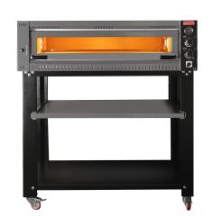 Pizza Lahmacun Pide Fırını 105x70 cm Tek Katlı Taş Tabanlı Elektrik Isıtmalı Standlı