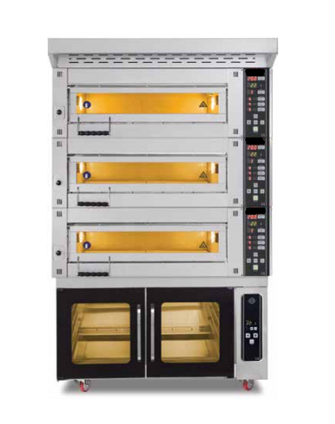 Baklava ve Unlu Mamul Fırını 3 Katlı 84x84 cm Elektrik Isıtmalı Mayalandırmalı