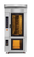 Dönerli Konveksiyonlu Fırın Pastamatik 40x60 cm 9 Katlı Gaz Isıtmalı Mayalandırmalı