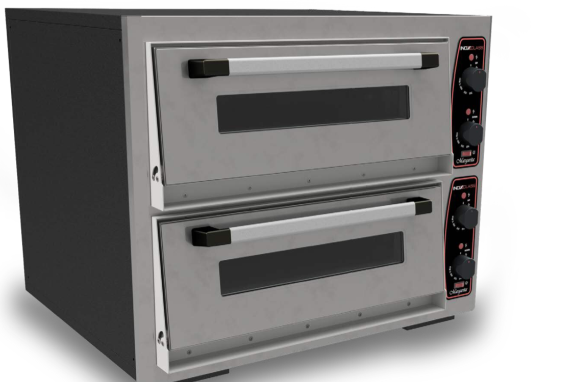 Pizza Pide Lahmacun Fırını Taş Tabanlı 5+5 Pizza Çift Katlı Gazlı