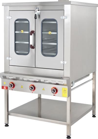 Pasta Börek Fırını 90x90 cm CE'li Doğalgaz 20 mbar
