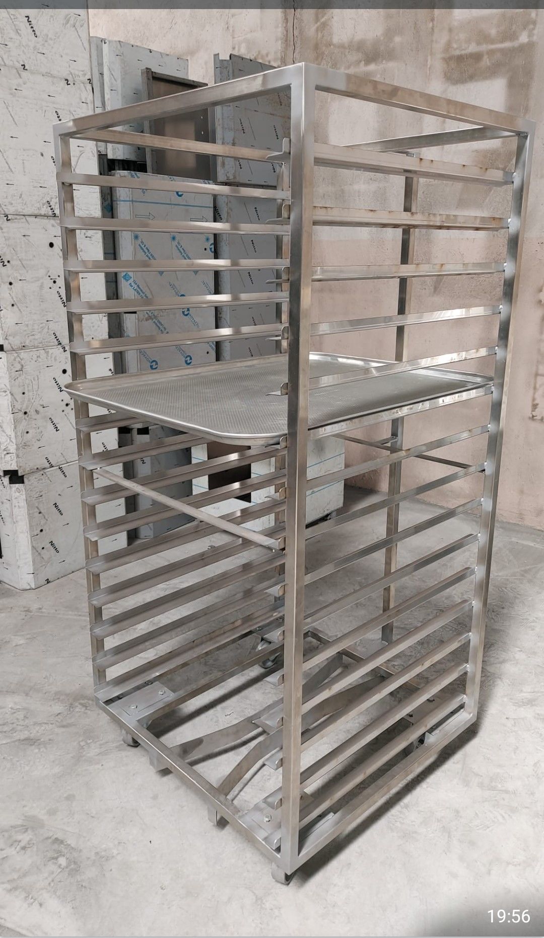 Dönerli Fırın Tava Arabası Paslanmaz 13 Katlı 60x80 cm