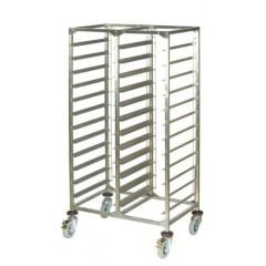 Tava Arabası Paslanmaz  60x90 cm 16+16 Katlı