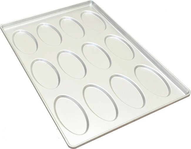 Oval Sandviç Tavası 12 Göz 50x74 cm