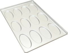 Oval Sandviç Tavası 12 Göz 50x74 cm